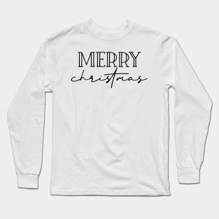 Merry christmas simple letter design Long Sleeve T-Shirt